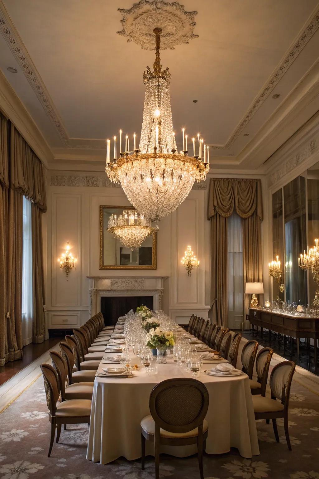 Artistic lighting can transform the atmosphere of any space.