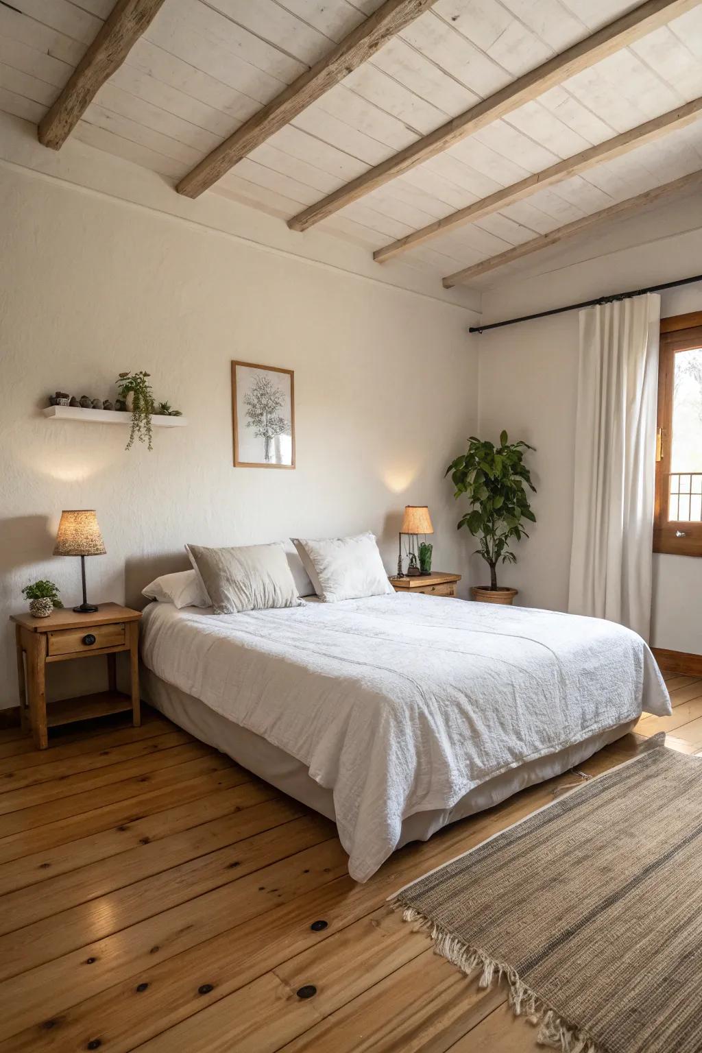 Minimalism accentuates a serene and focused atmosphere.