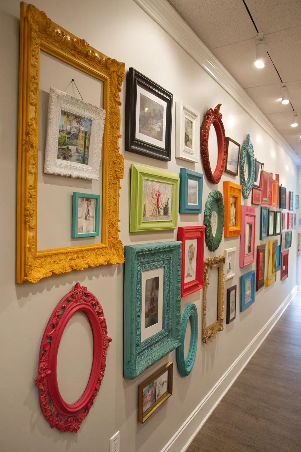 Vintage frames imbue spaces with character and heritage.