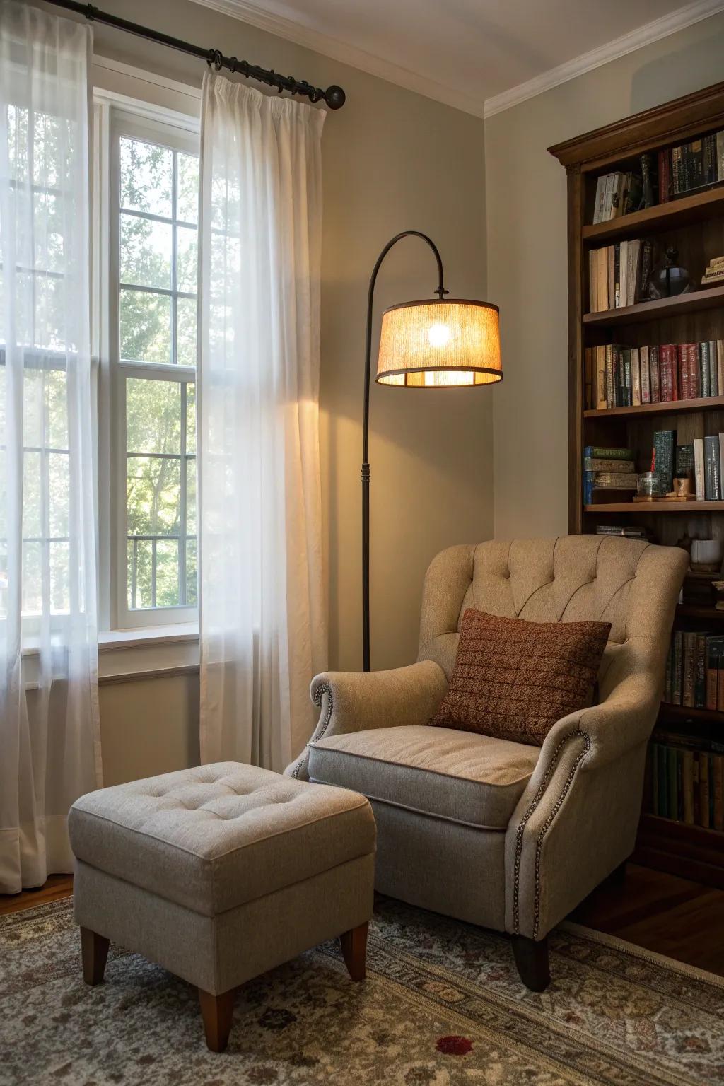 Floor and table lights deliver elegant, movable light origins.