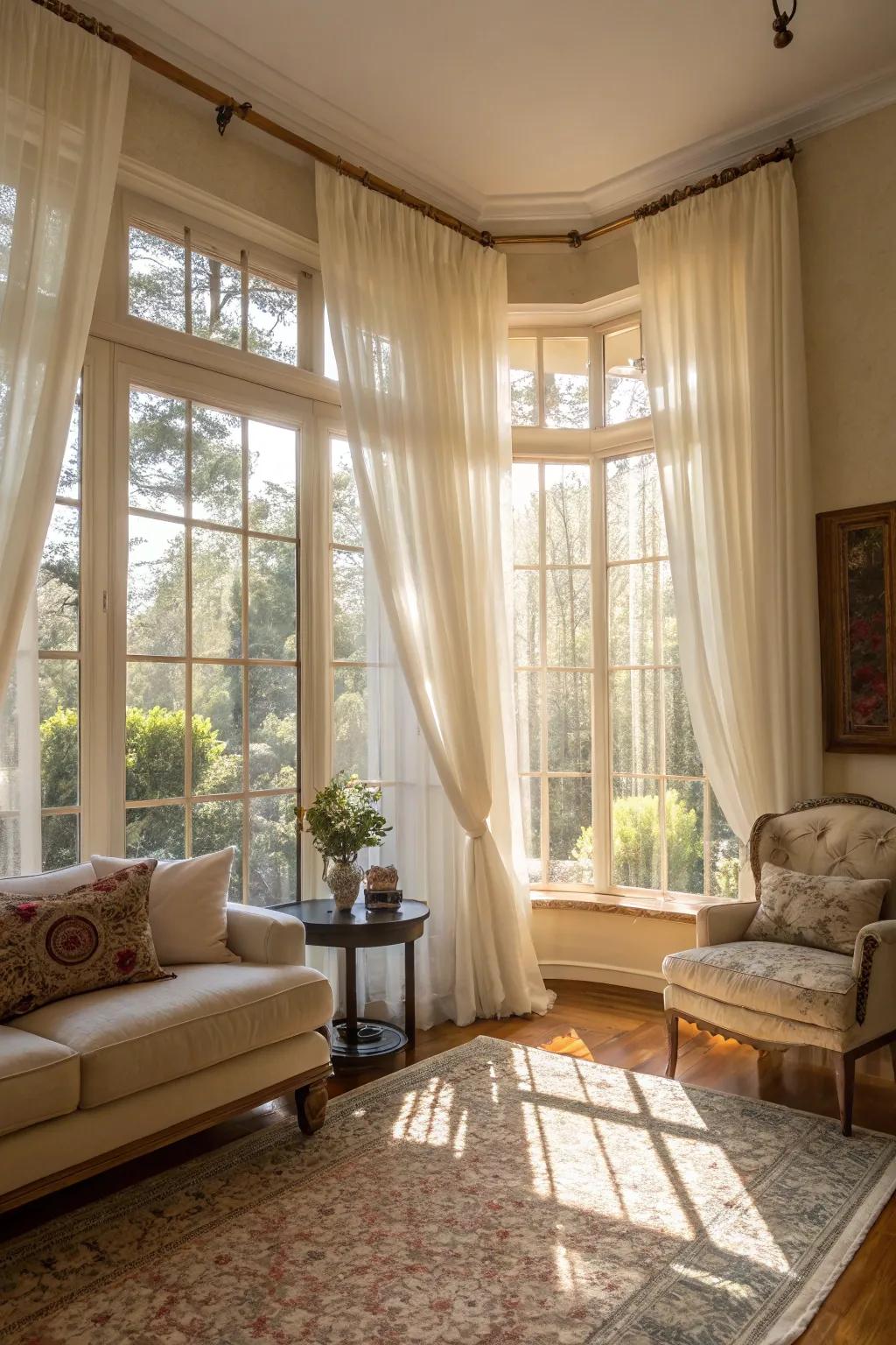 Sunlight enhances the colors and spirit of your living space.