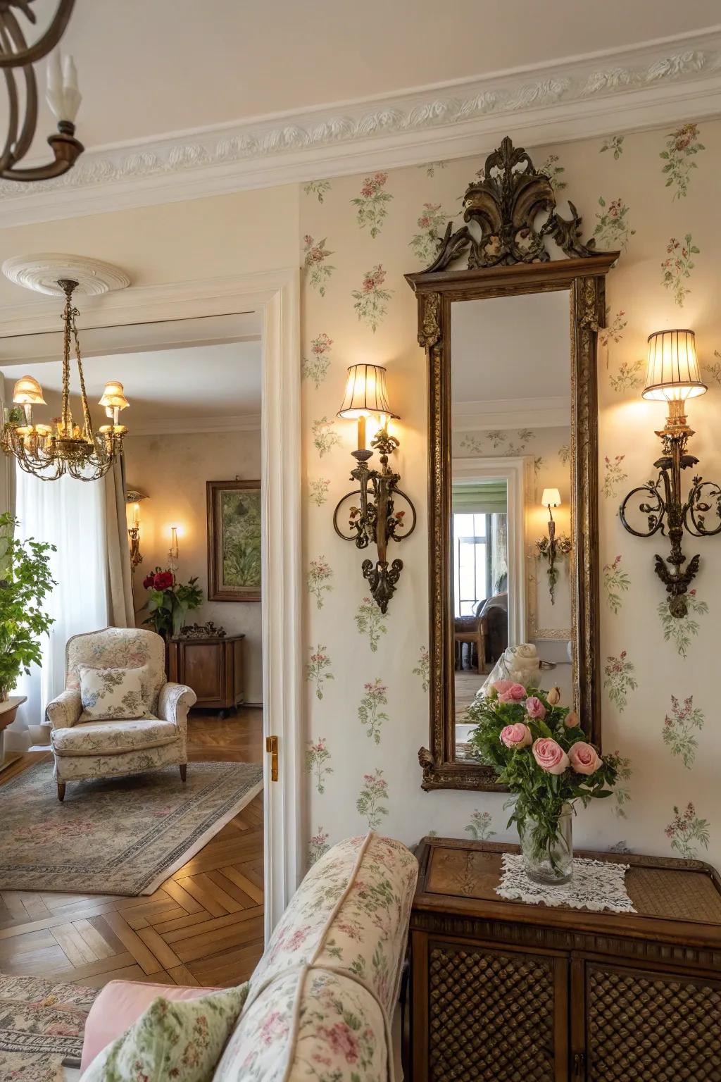 Vintage sconces bring ageless beauty to your home.