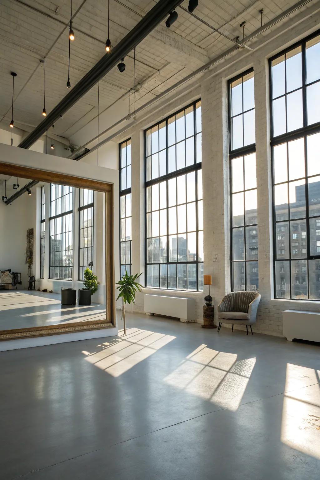A light-filled loft that exudes spaciousness and brightness.