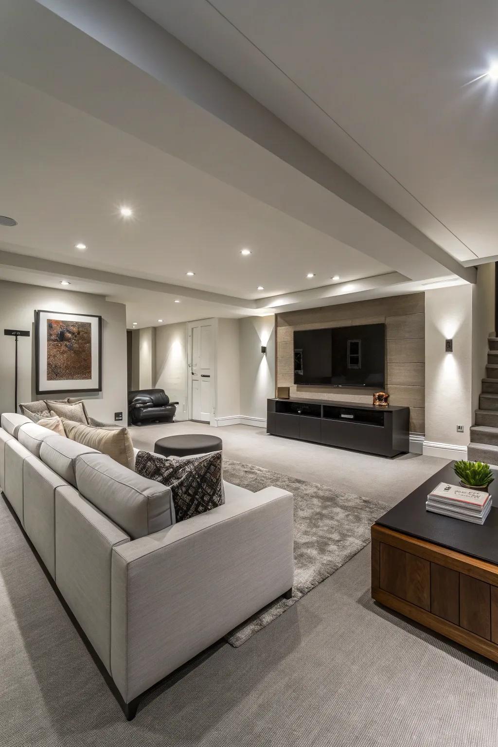 Elegant, smaller furniture options help keep a spacious and clutter-free ambiance.