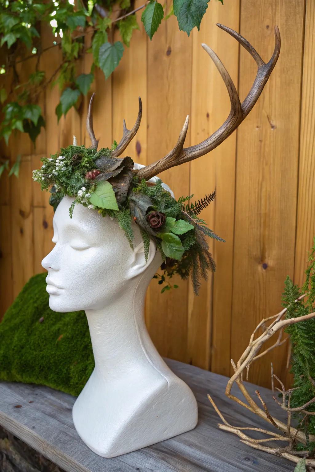 Nature-inspired decorations carry the essence of the outdoors inside.