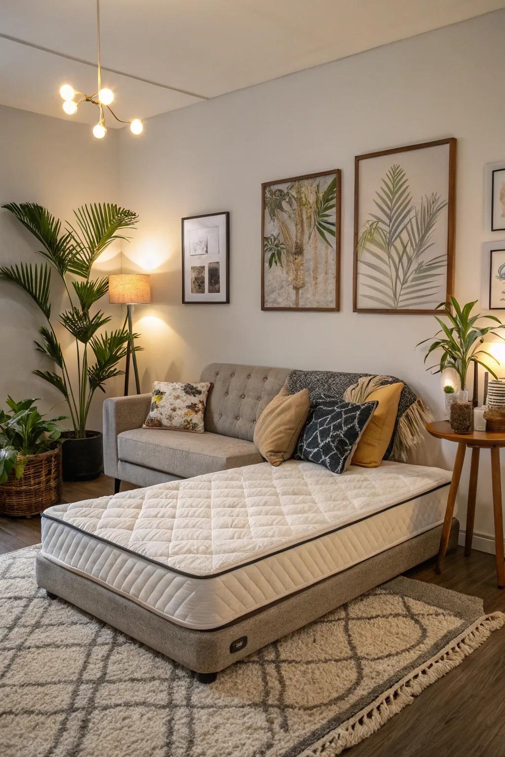 Maximize function with a dual-purpose mattress.
