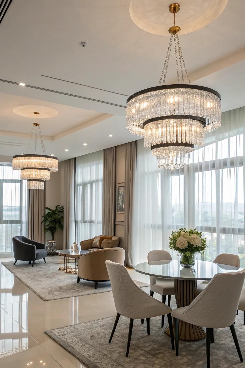 Modern lighting can change the feel of your space.