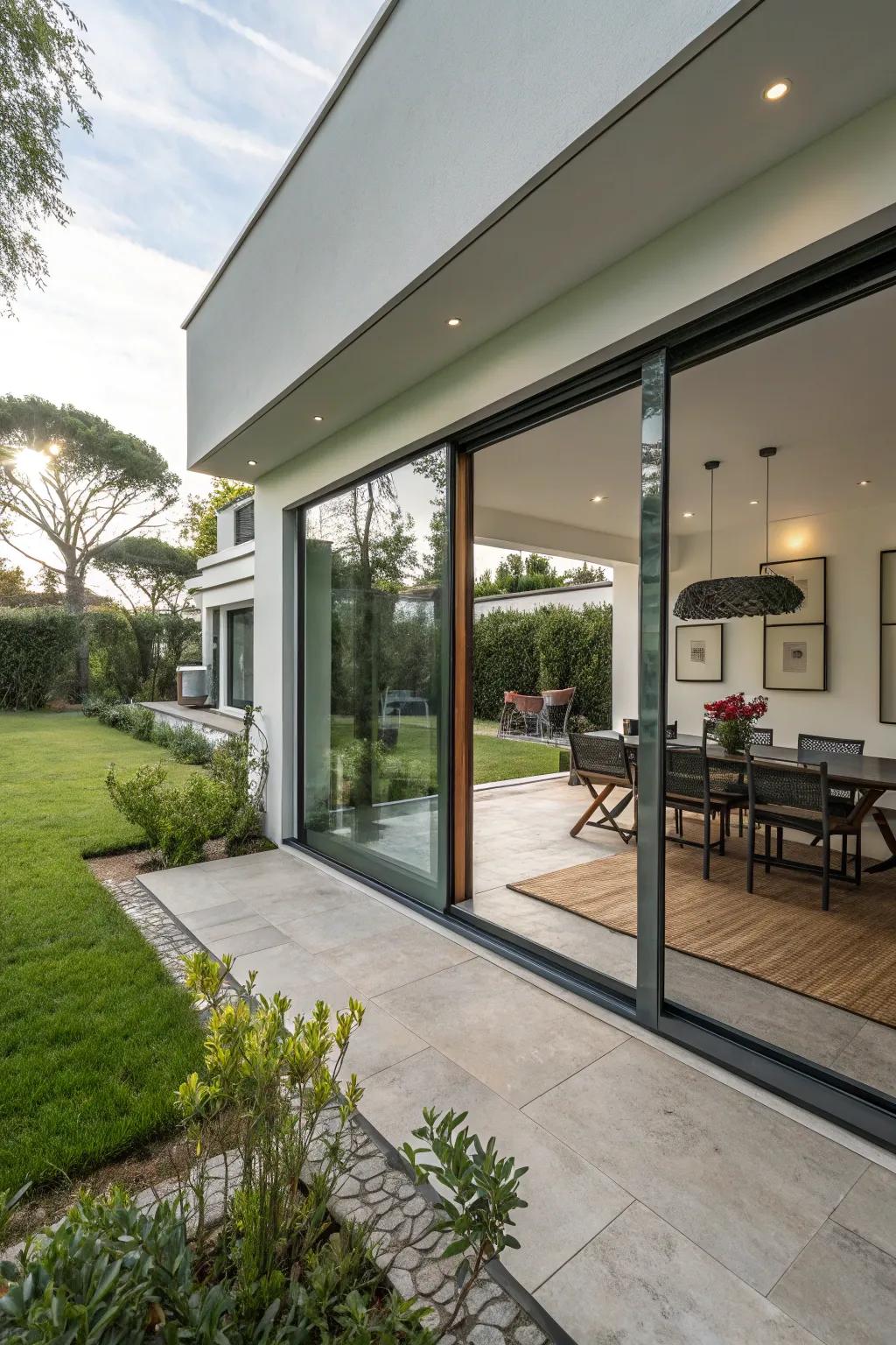 Effortless transition from indoor comfort to outdoor relaxation.
