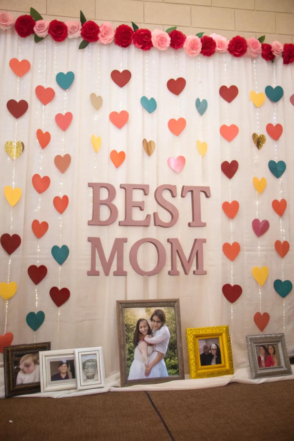 Convey affection with affection symbols and personal embellishments.