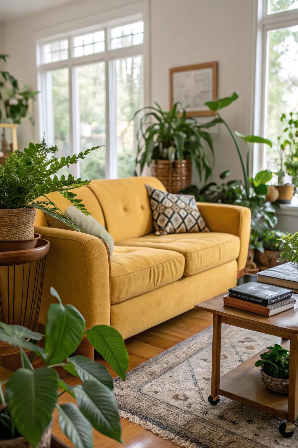 Verdure inspires vitality and animation into the space.
