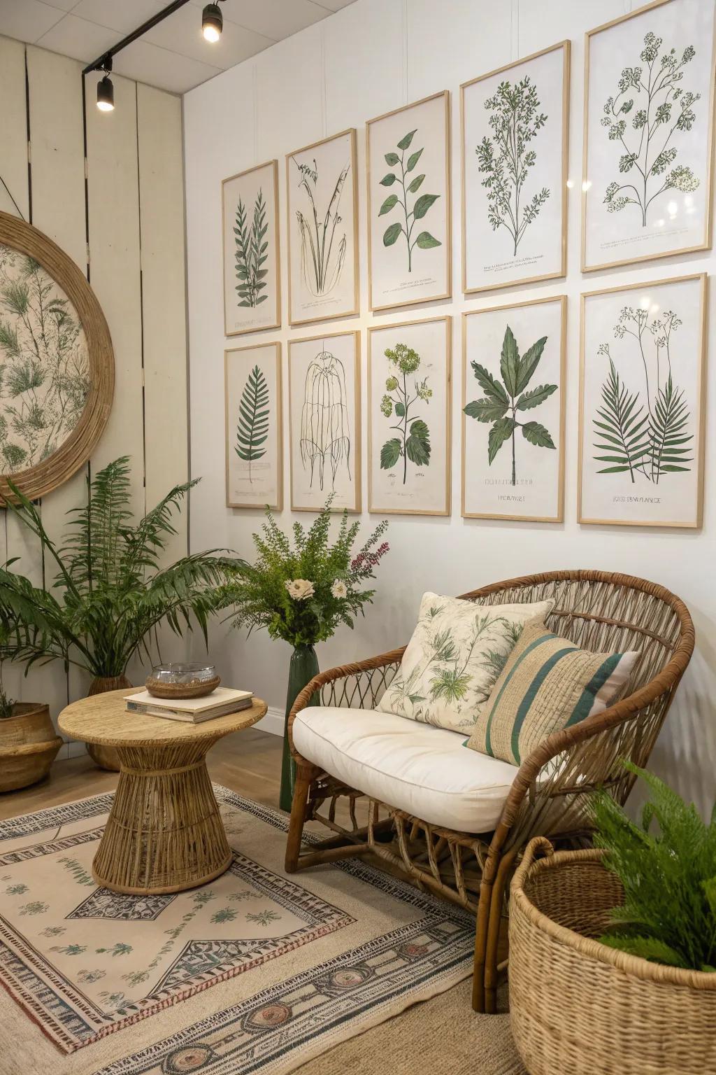 Flora-inspired decorations enhance your home with a natural touch.
