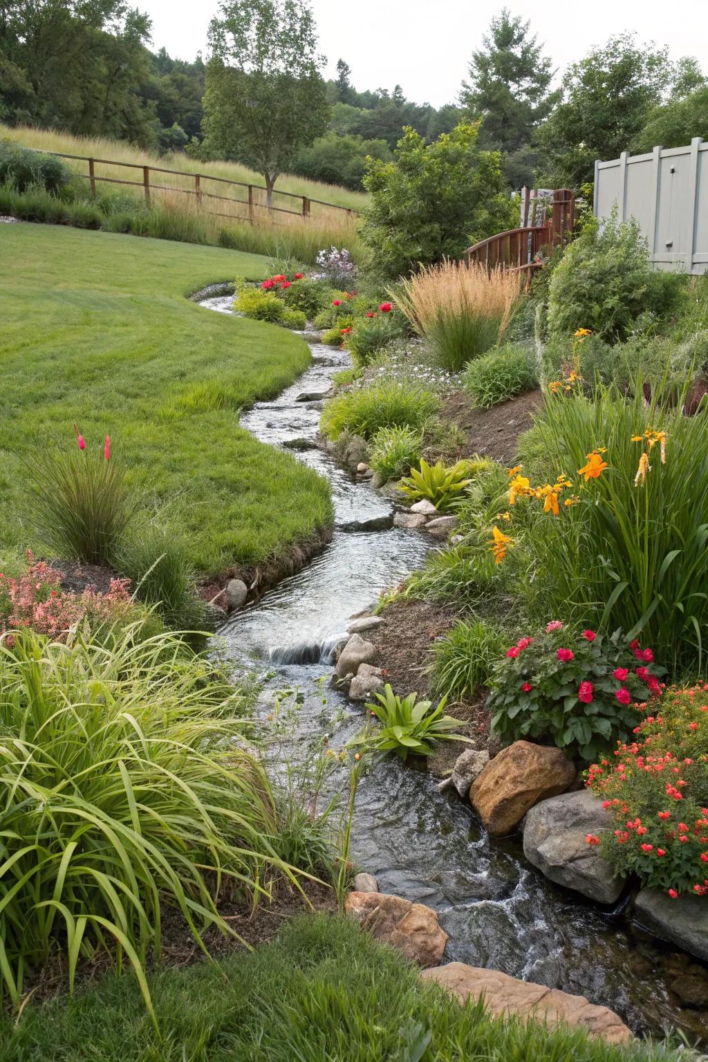 A zigzag stream design that infuses playful vitality.