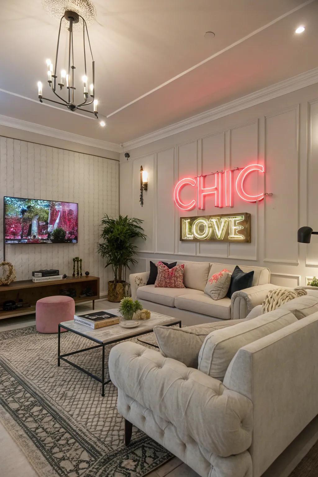 Create an impact with a ray panel in your parlor.