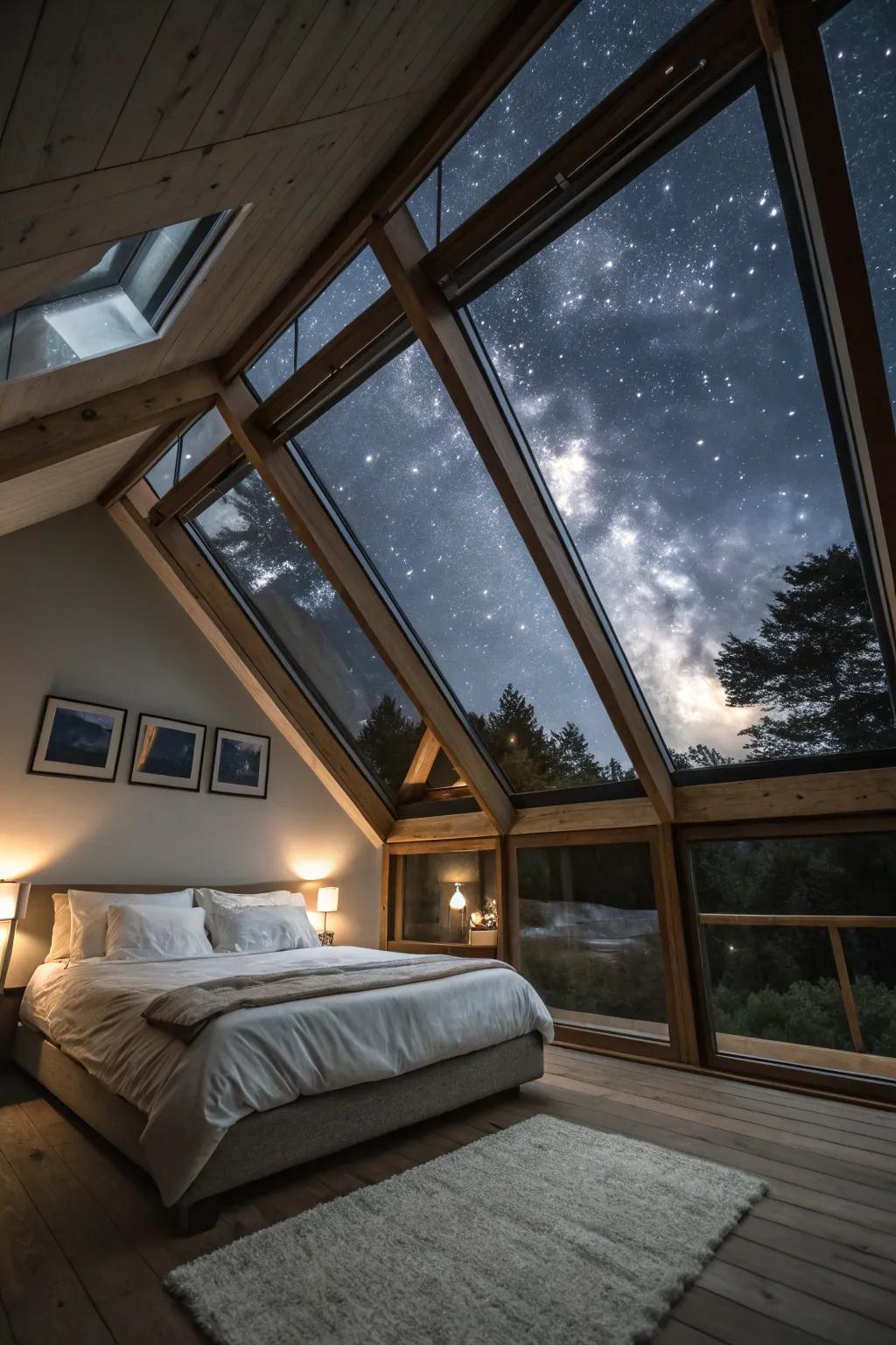 Drift off to slumber beneath a canopy of celestial lights.