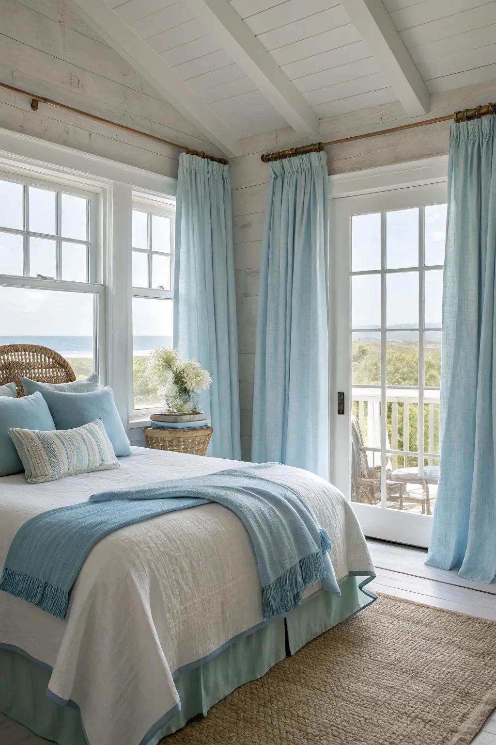 Natural fabrics such as linen and cotton enhance the sensory appeal of your bedroom.