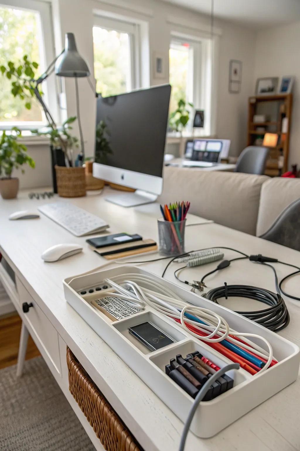 Cable management options that increase safety and tidiness.