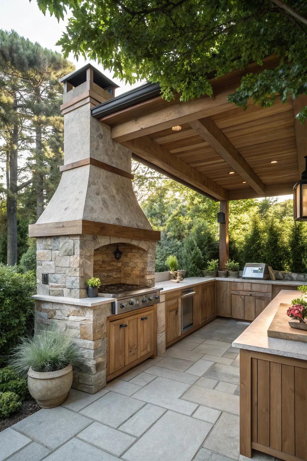 Hoods inspired by nature blend seamlessly with the surroundings.