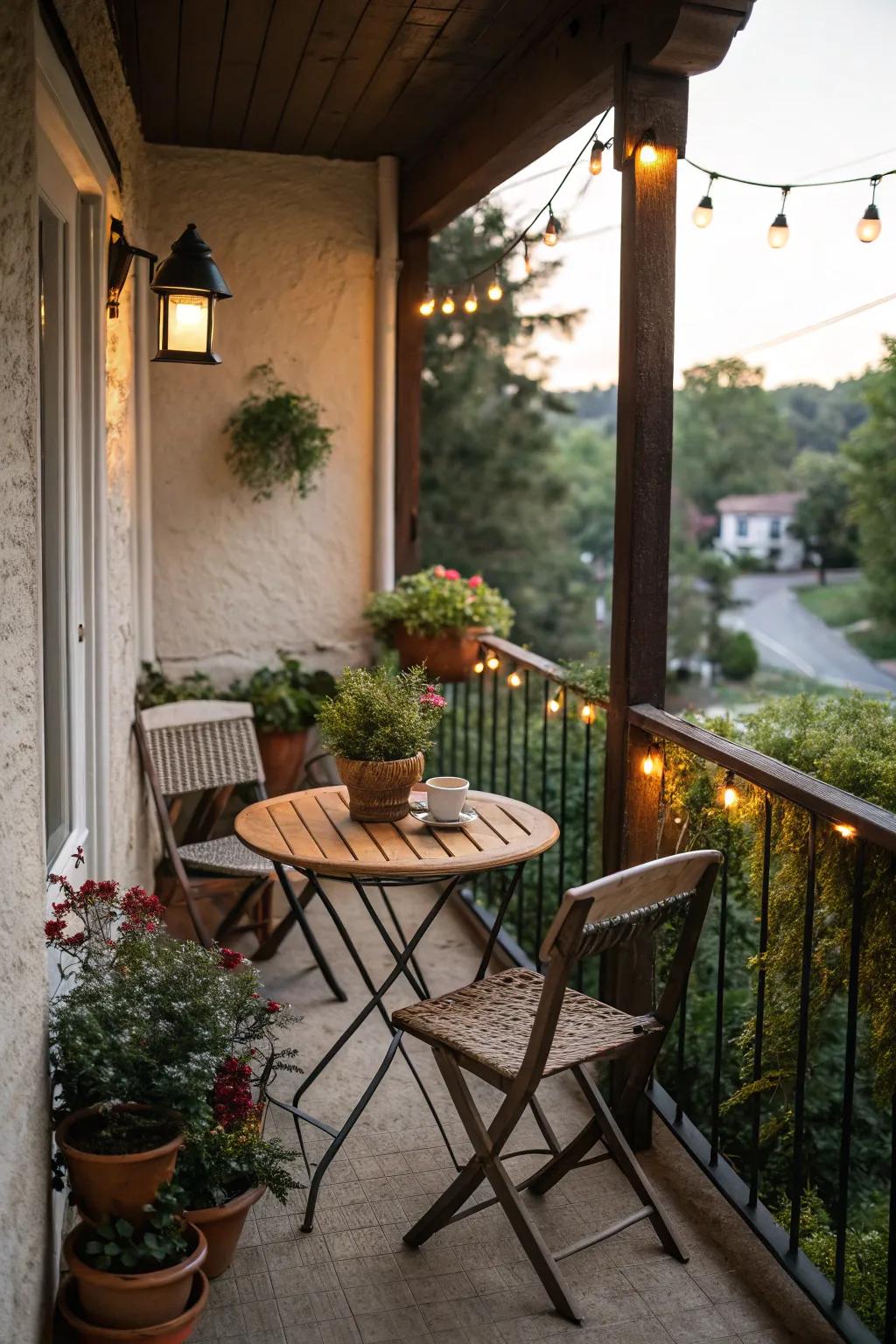 An intimate nook ideal for relaxed conversations or peaceful reading.