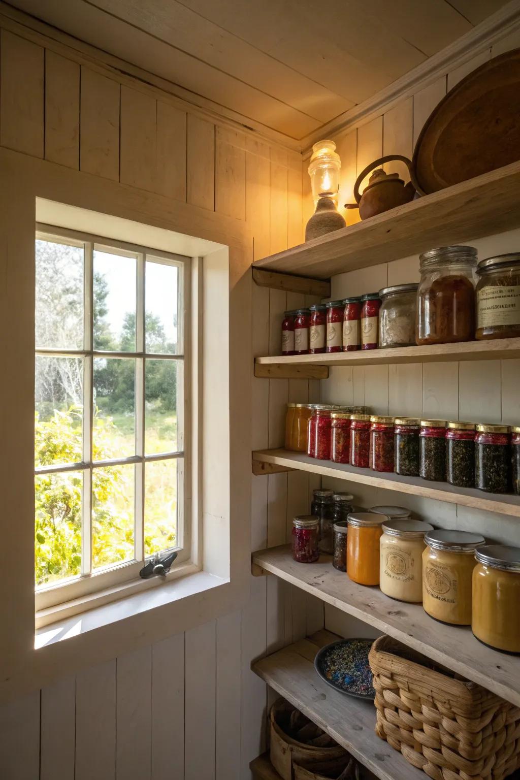 Natural light brings a refreshing touch.
