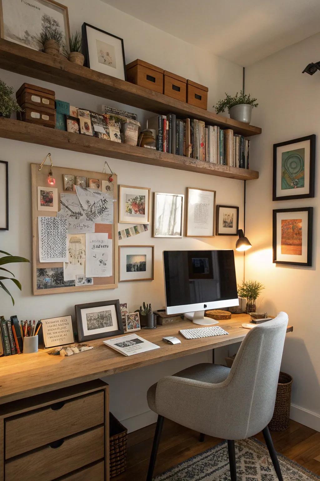Utilize picture shelves to improve the functionality and style of any area.