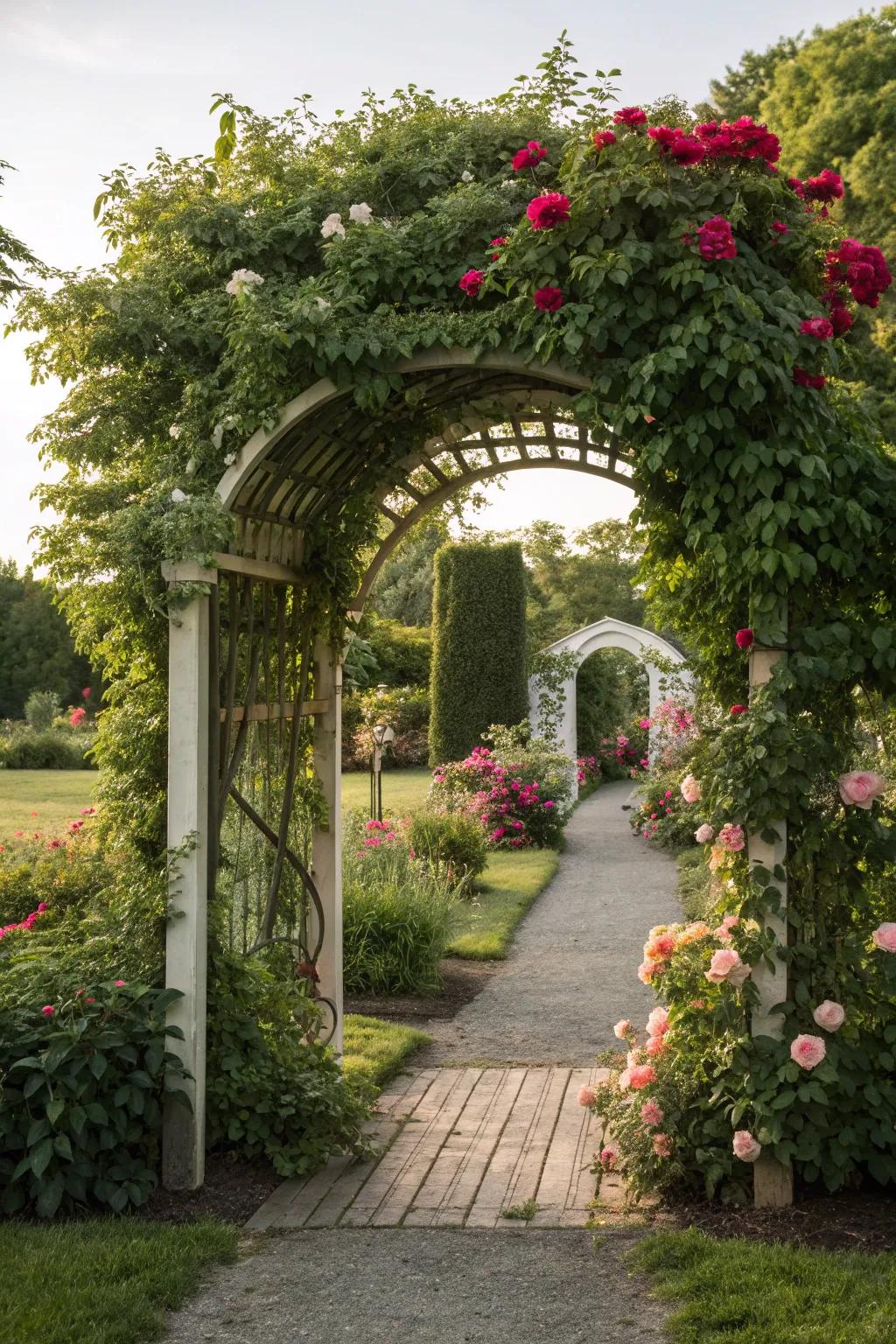A garden entrance sets the scene for your outdoor sanctuary, inviting all who enter.