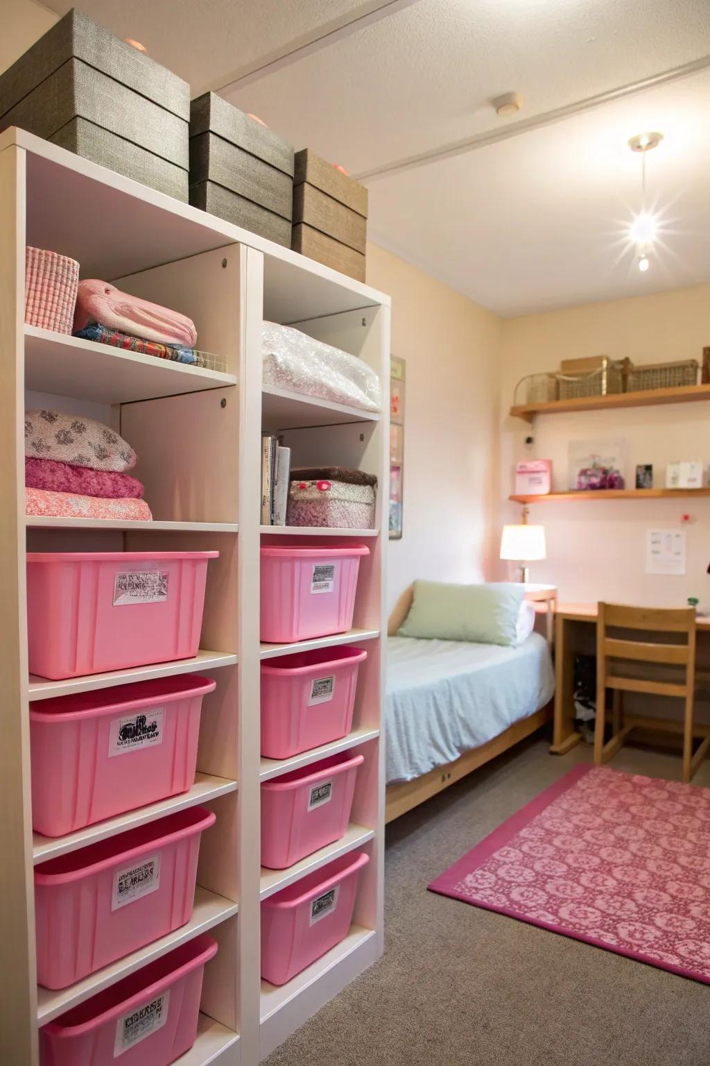 Practical storage can be both functional and visually appealing.