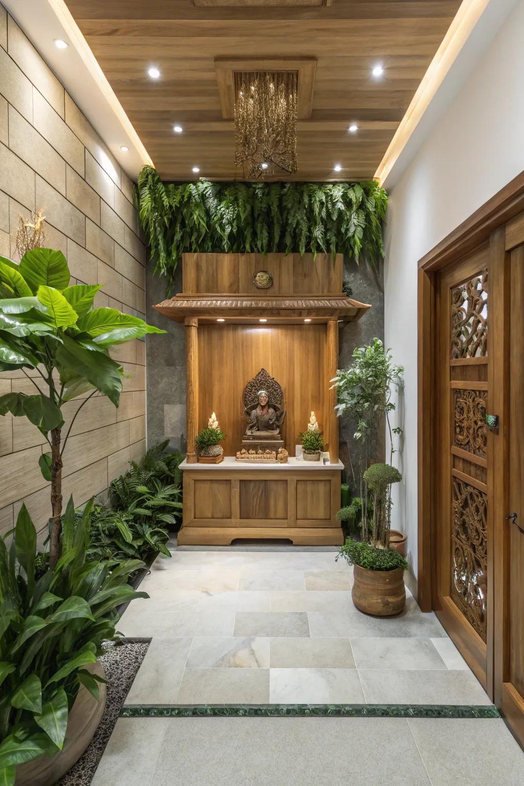 Natural components that usher peace and harmony into your sacred space.