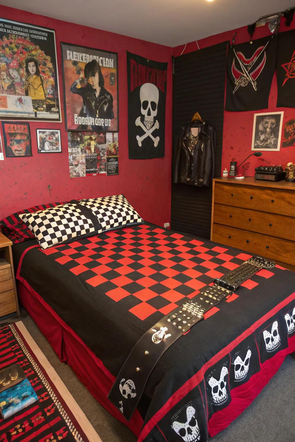 Infuse character into your area using fabrics showcasing daring patterns and designs.