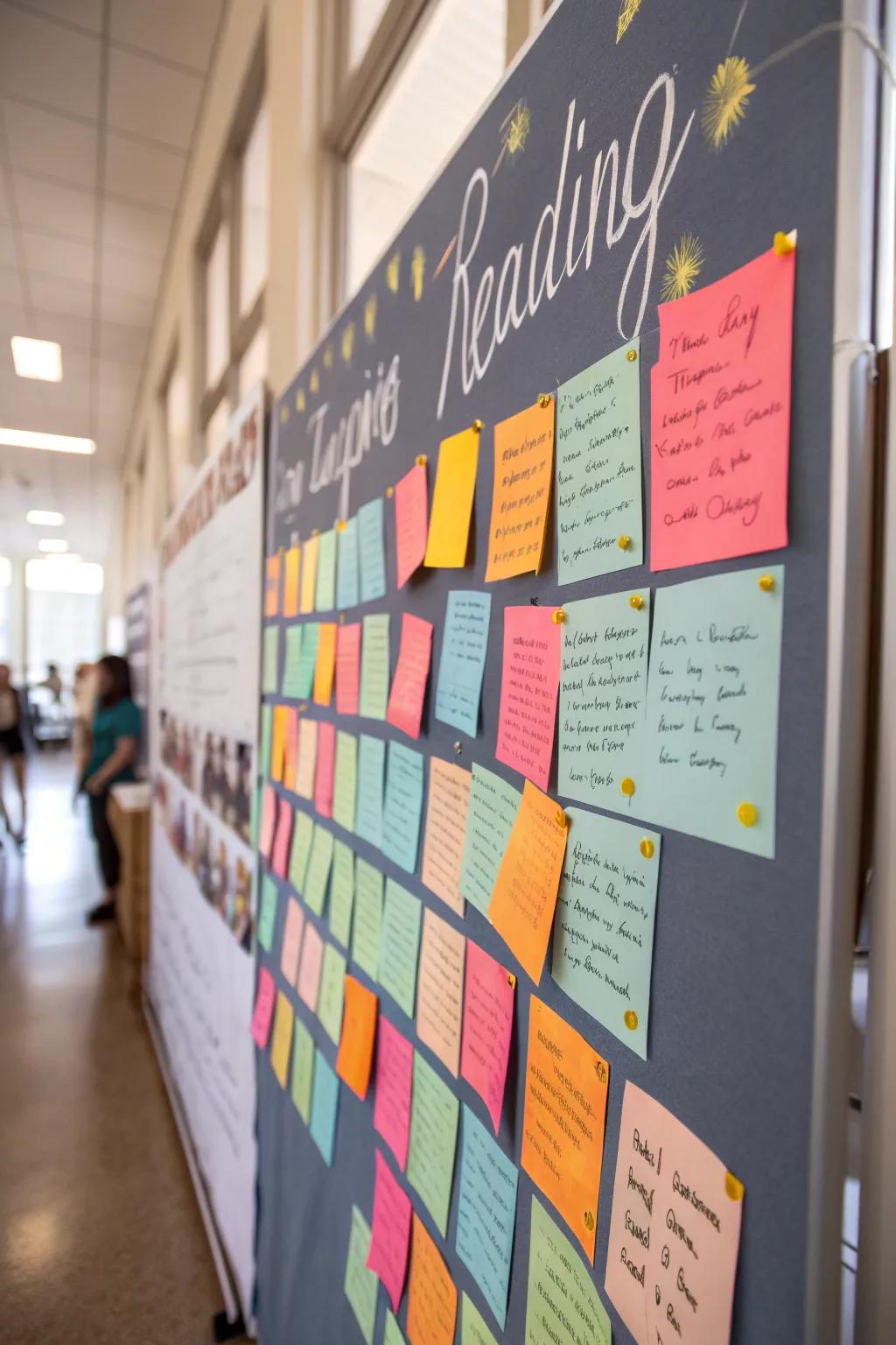 Inspiring sayings encourage readers to engage and reflect on their favorite books.