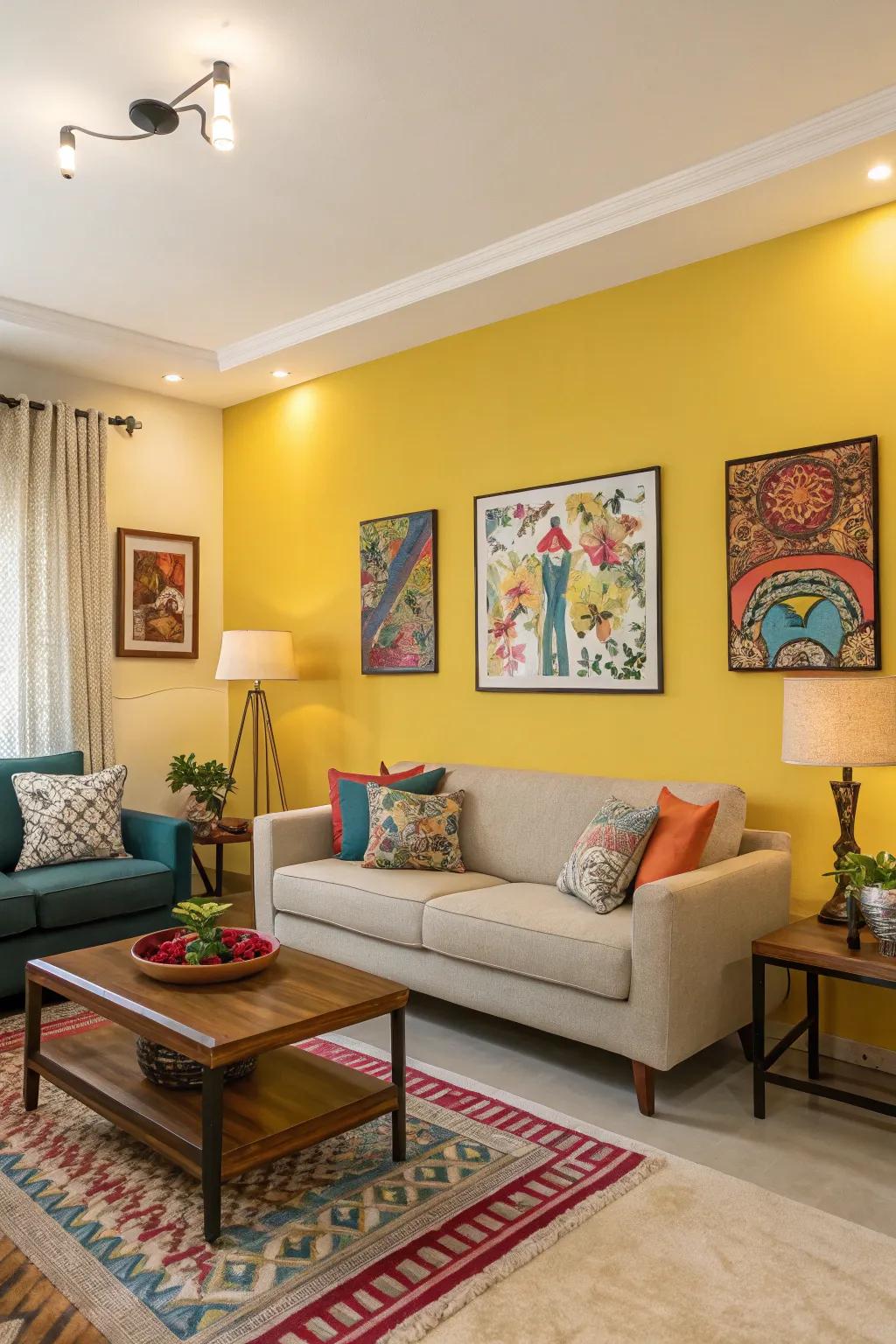 Adding a splash of color immediately transforms a space.