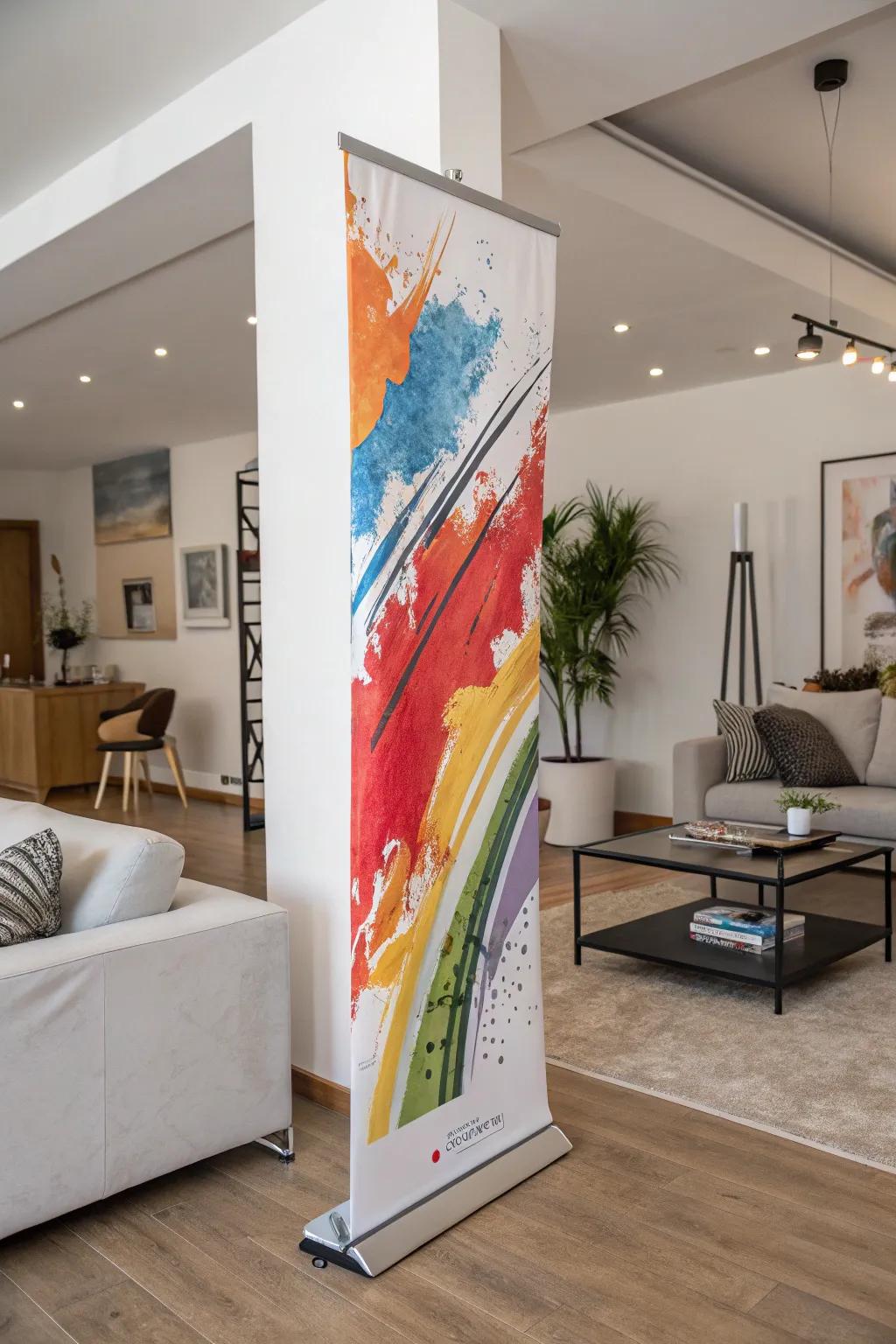 Use your artistic creations to turn your display into a blank canvas.