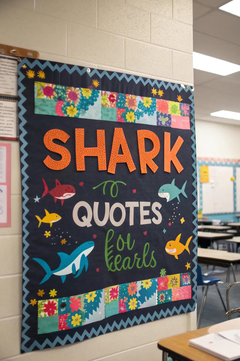 Inspire with 'jaw-some' motivation originating from the ocean's depths.