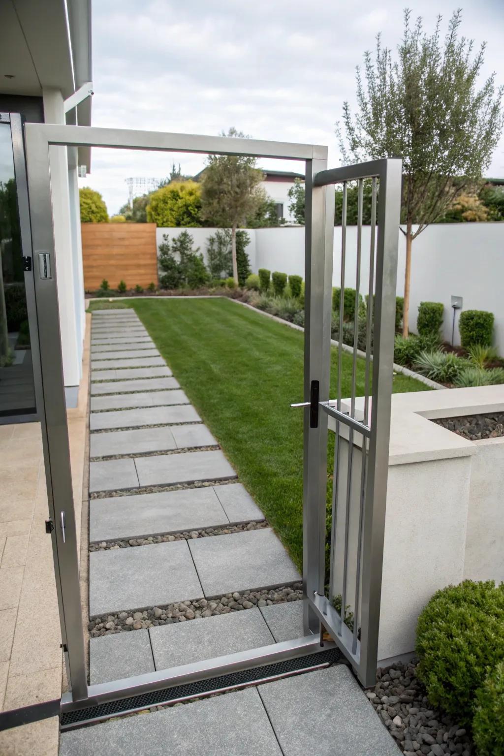 A minimalist entrance exemplifying contemporary simplicity.
