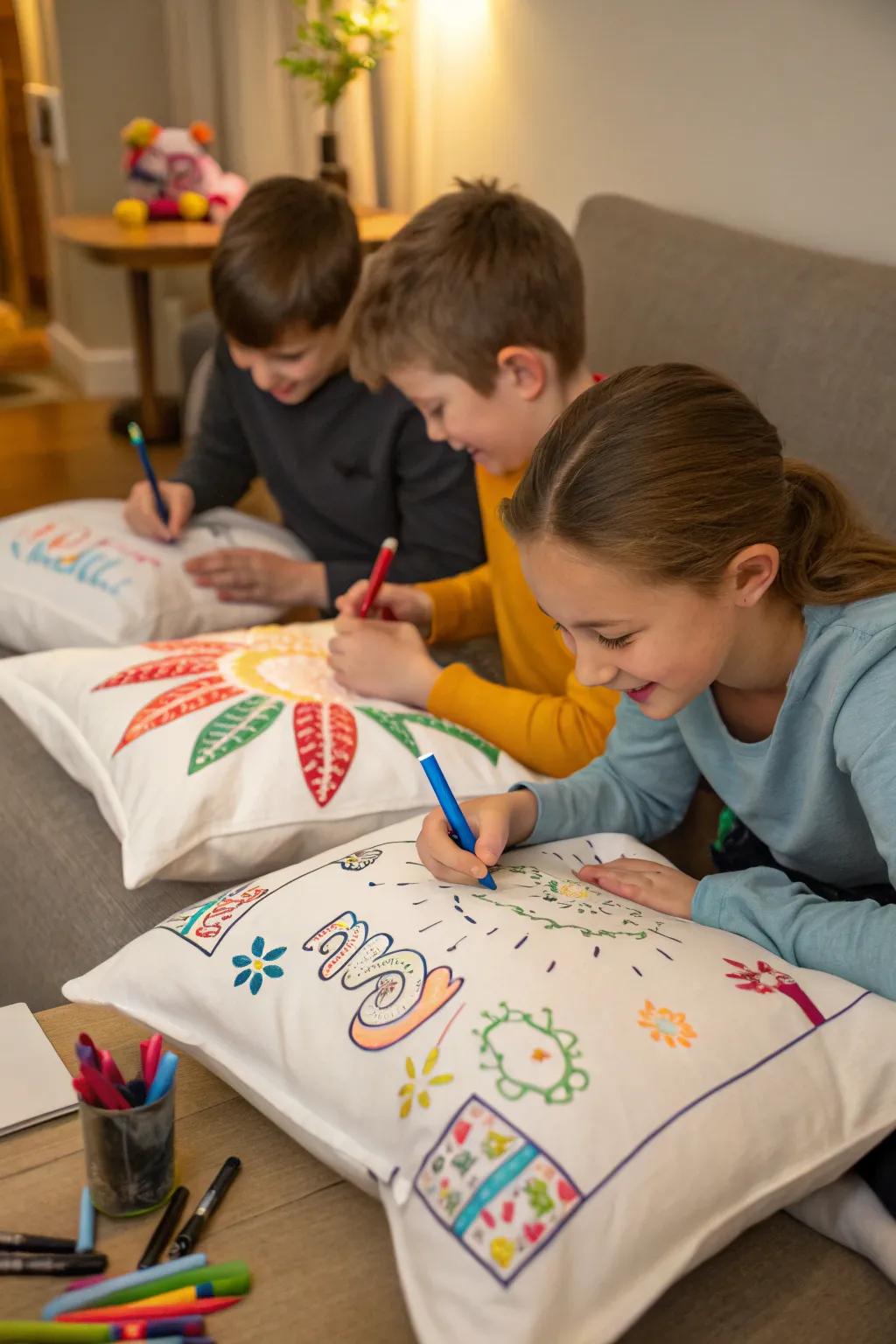 Personalizing pillowcases is both a creative and unforgettable activity.