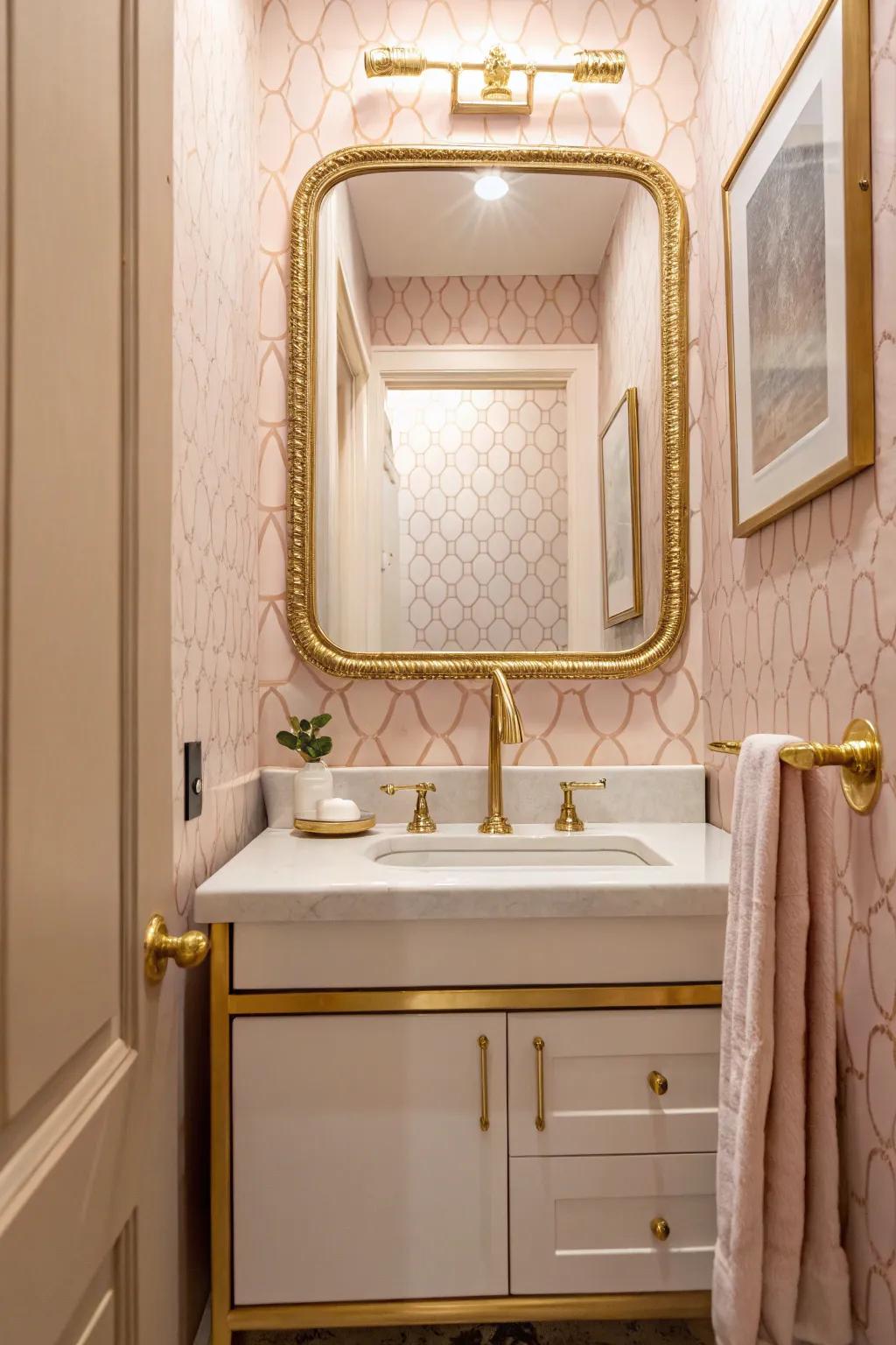 Soft pink enhances any bathroom with warmth and elegance.