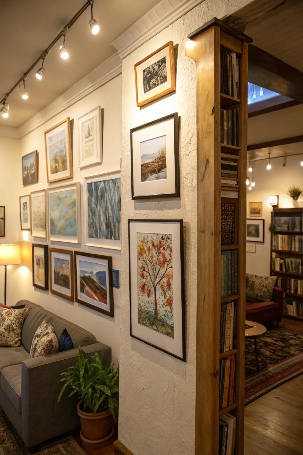 An artistic display can inject character into any space.