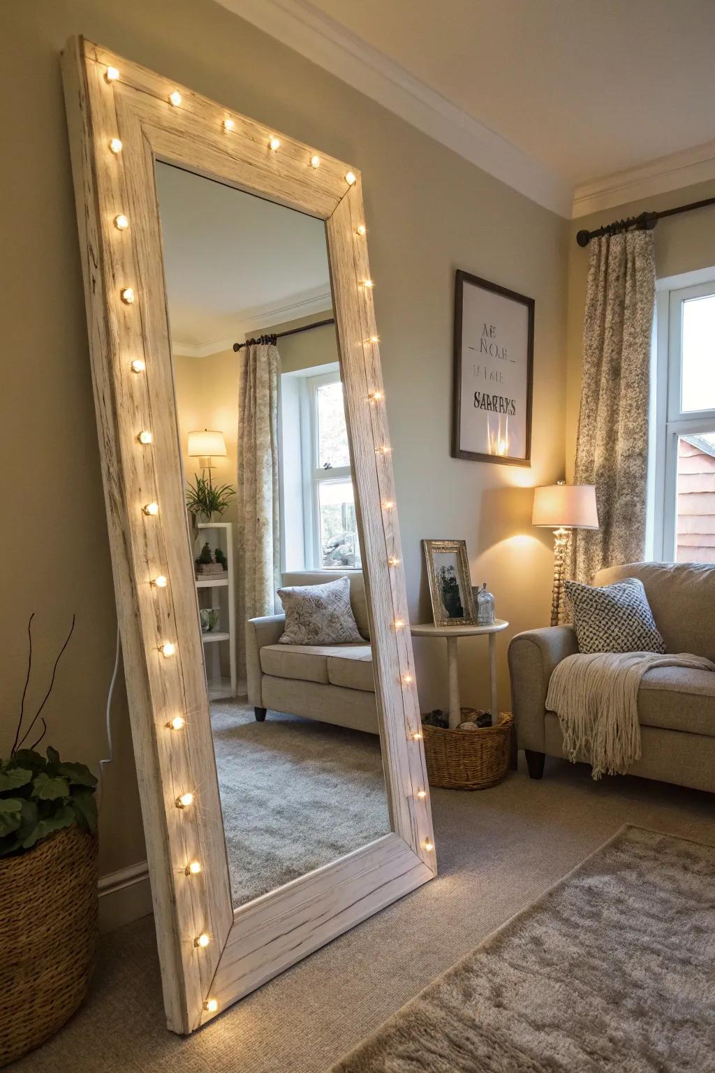 Reflectors can incredibly brighten and enlarge your area.