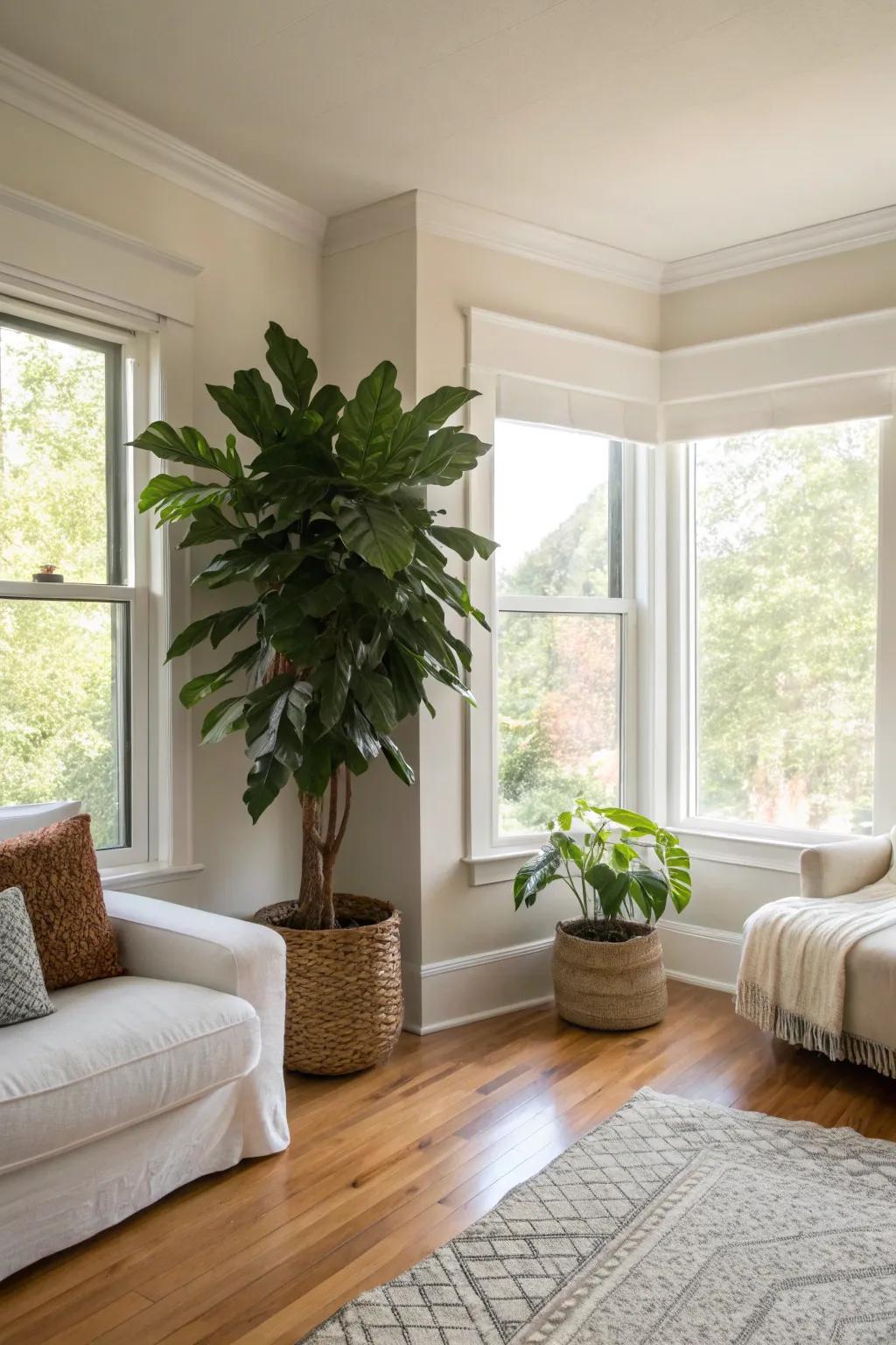 Flora introduces vitality and freshness.