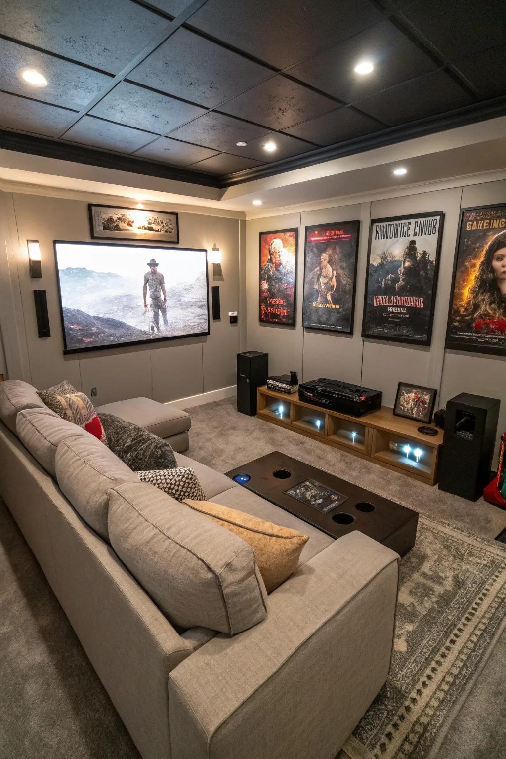 A versatile space adapted for all your entertainment needs.