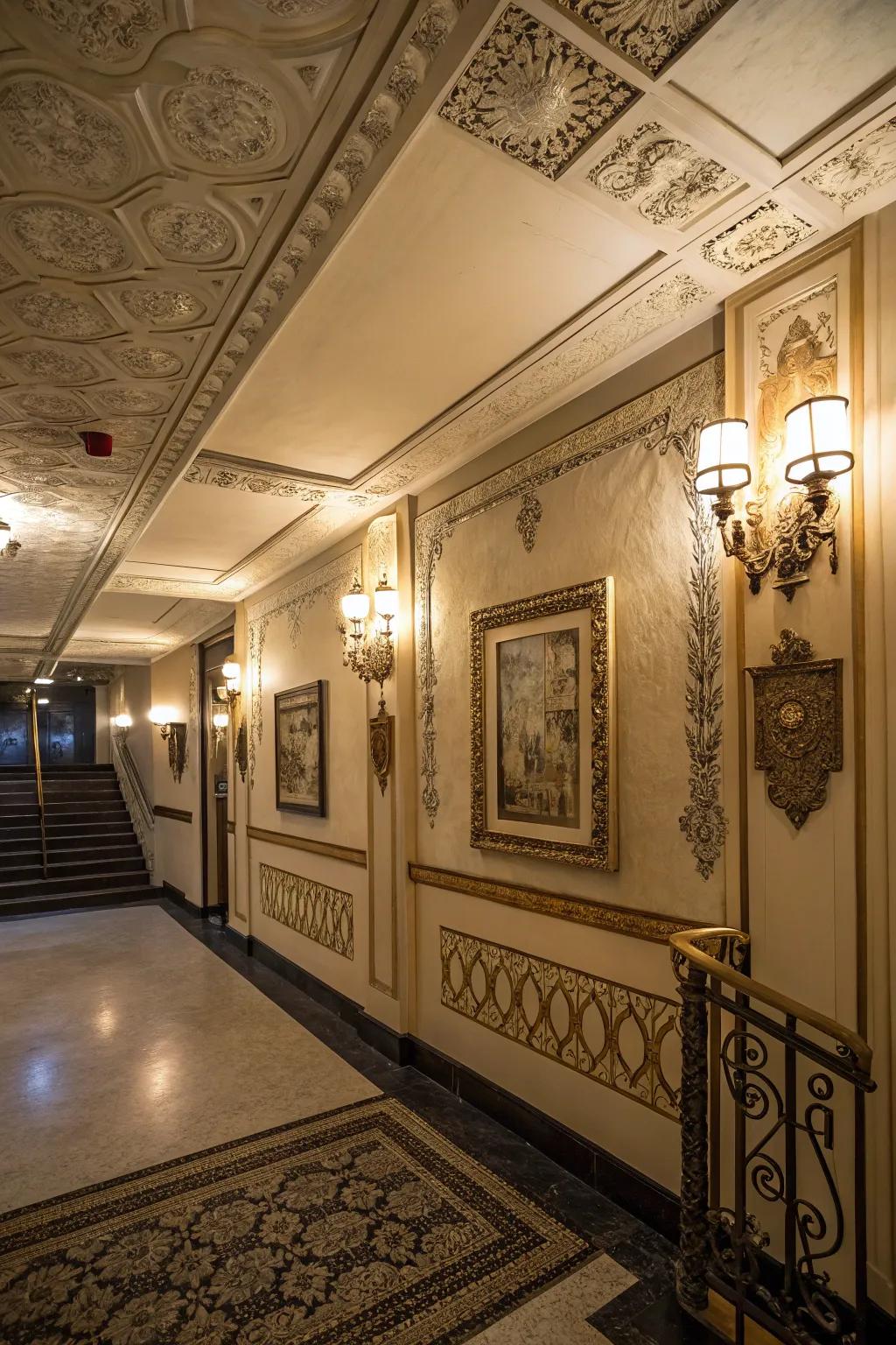 Decorative components incorporate layers of personality into your speakeasy.