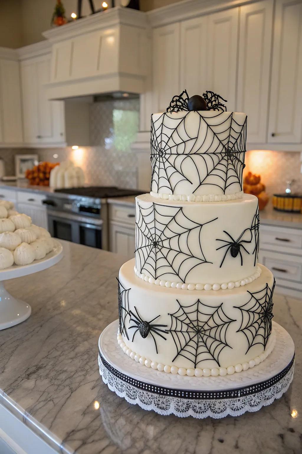 Layers of intrigue featuring spider and web designs.