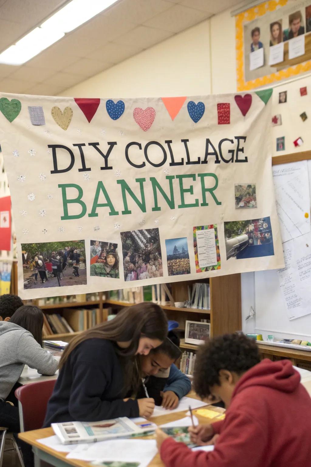 A cooperative DIY collection display, filled with personal touches.