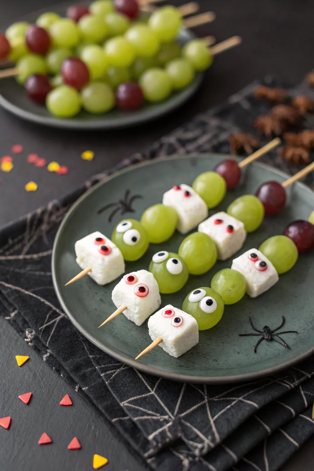 Phantom fruit sticks prepared for guests to relish.