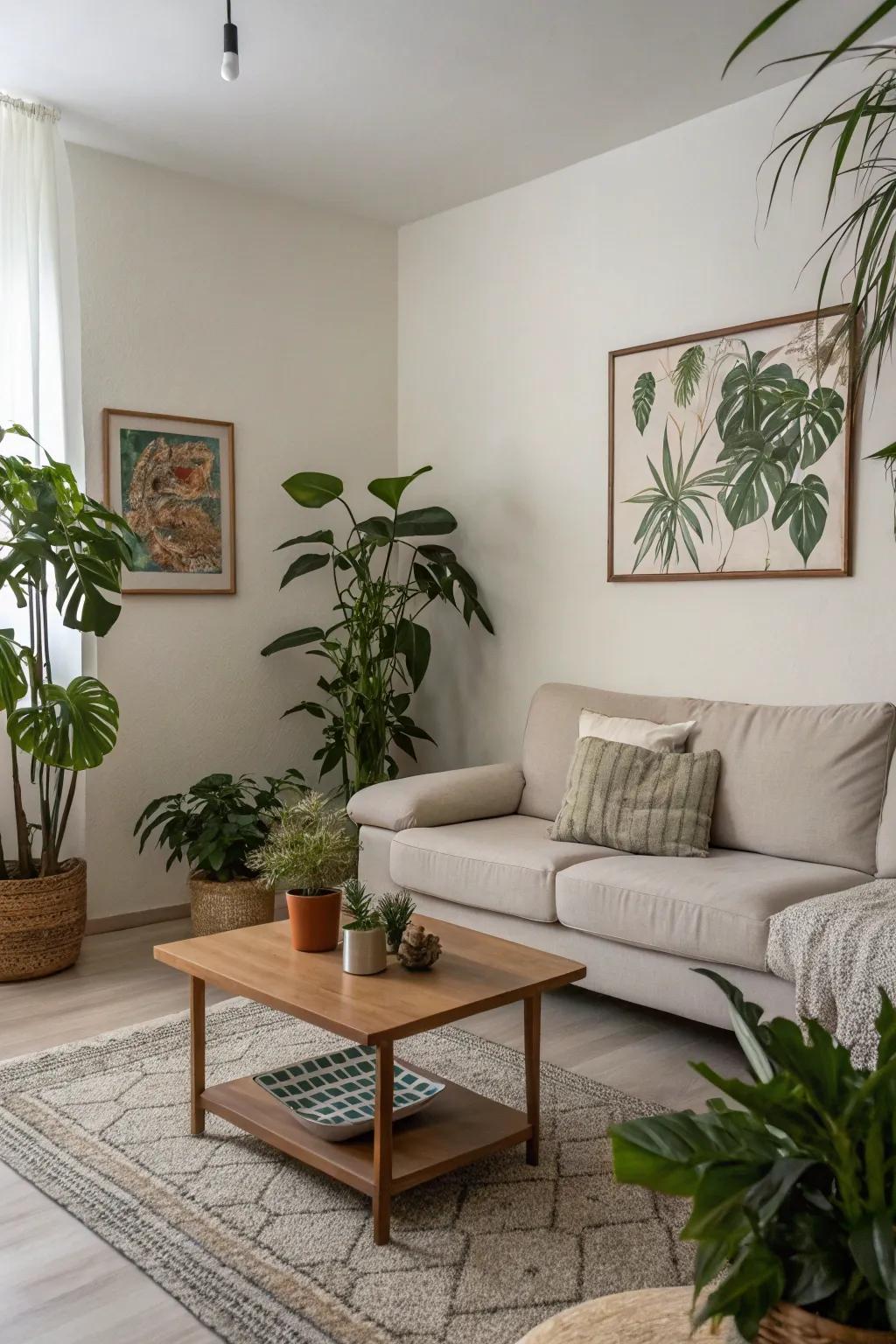 Simple decor elements add charm without clutter.