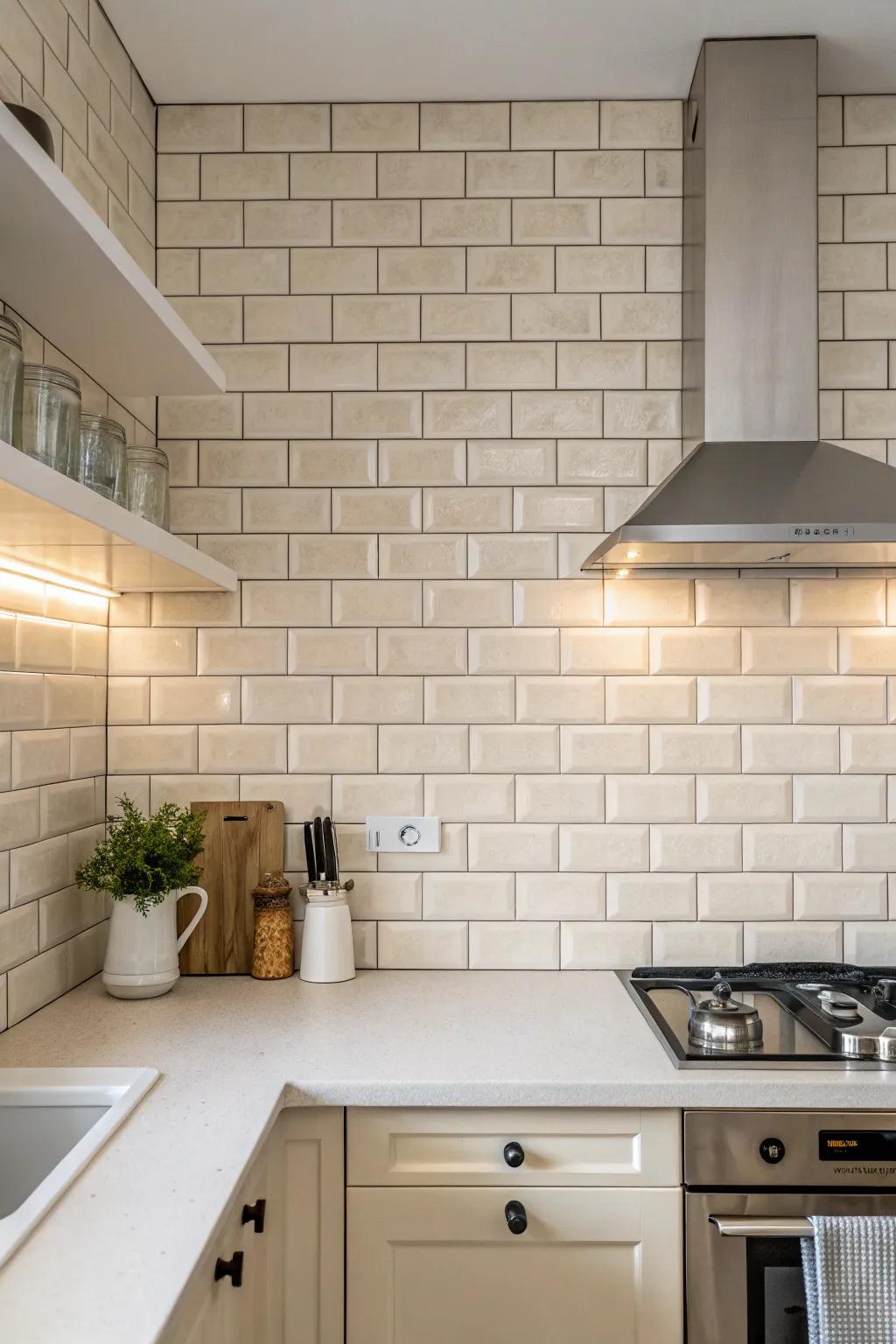 Understated colors offer a clean and timeless setting.