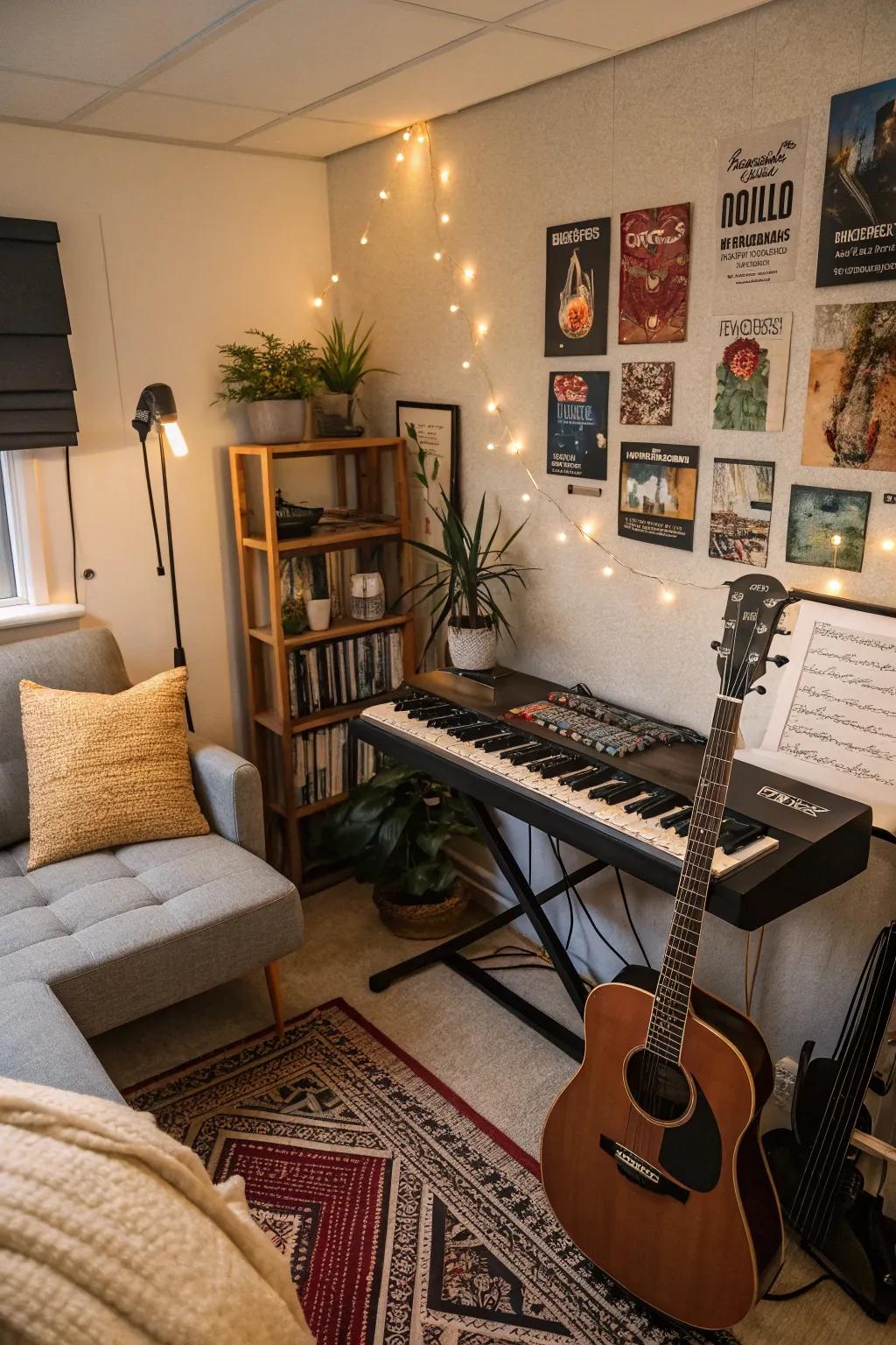 Keep your instruments close to boost creativity at any time.