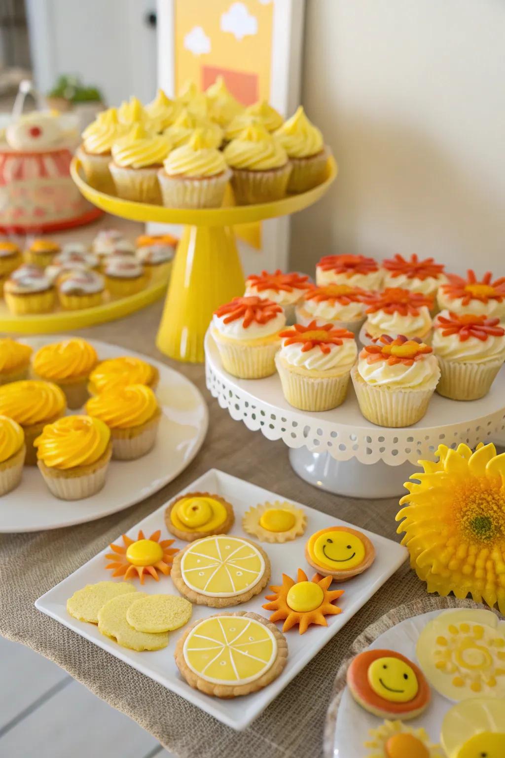 A luscious treats station that brings sweet sunshine to your celebration.