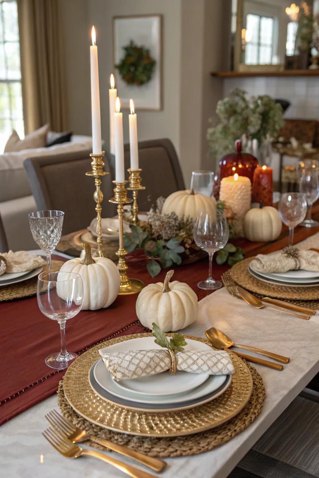 Elegant tableware establishes the tone for a refined dining experience.