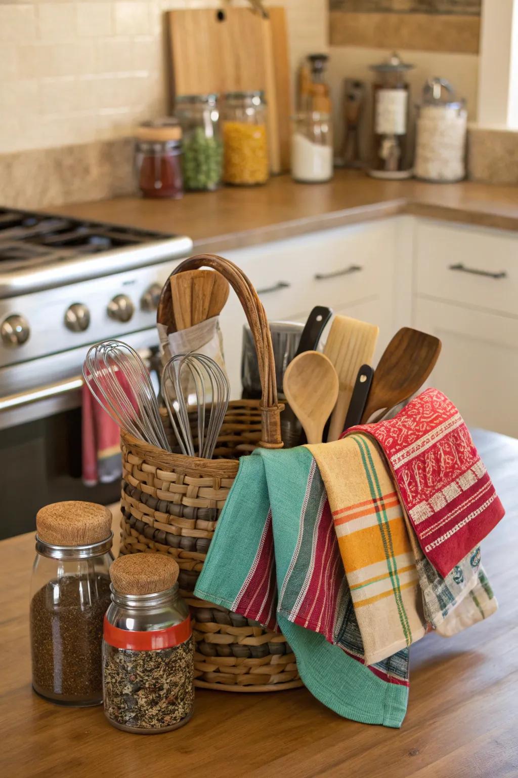 A cooking area must-haves container for the aspiring chef.