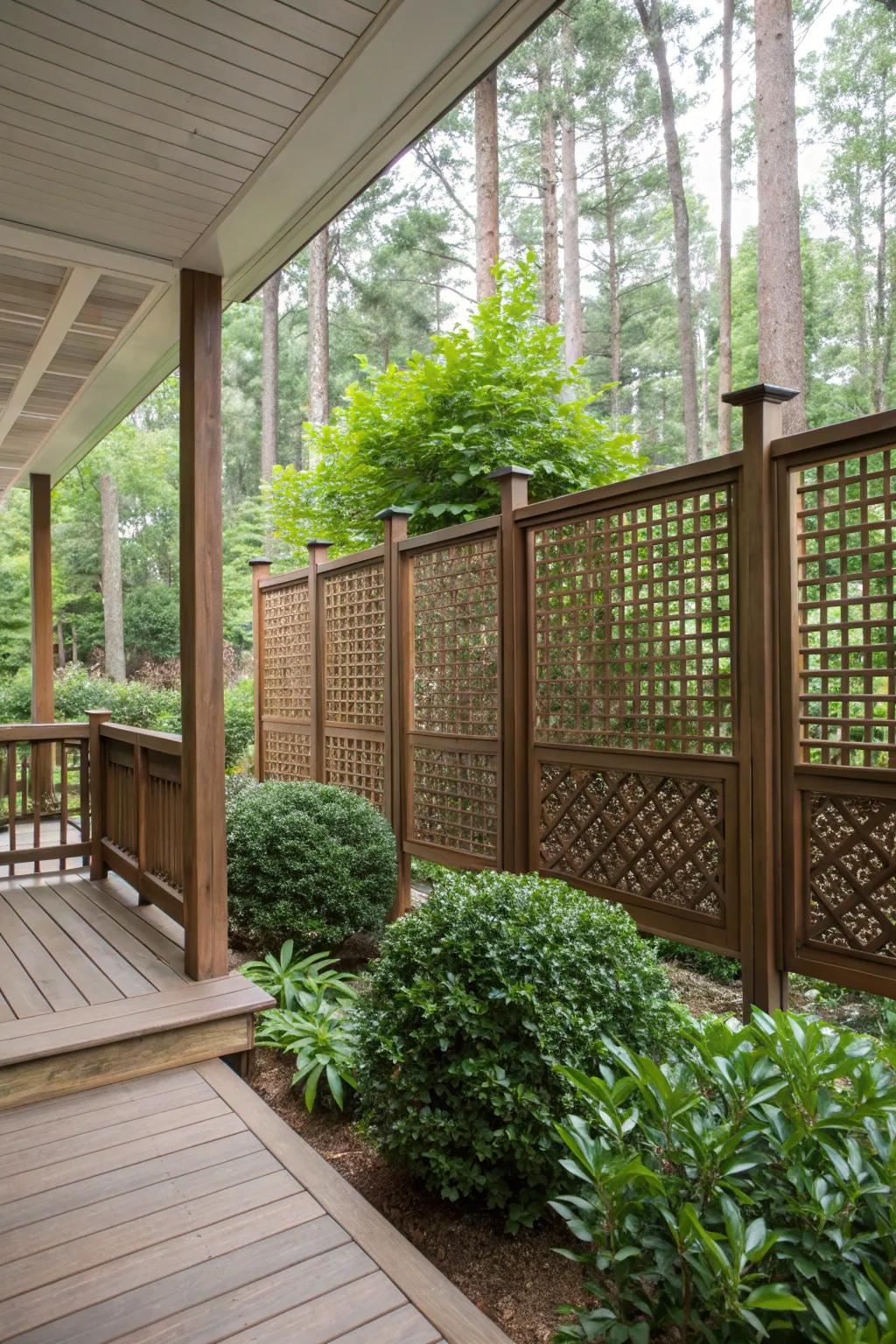 Enhance privacy and style with gorgeous panels.